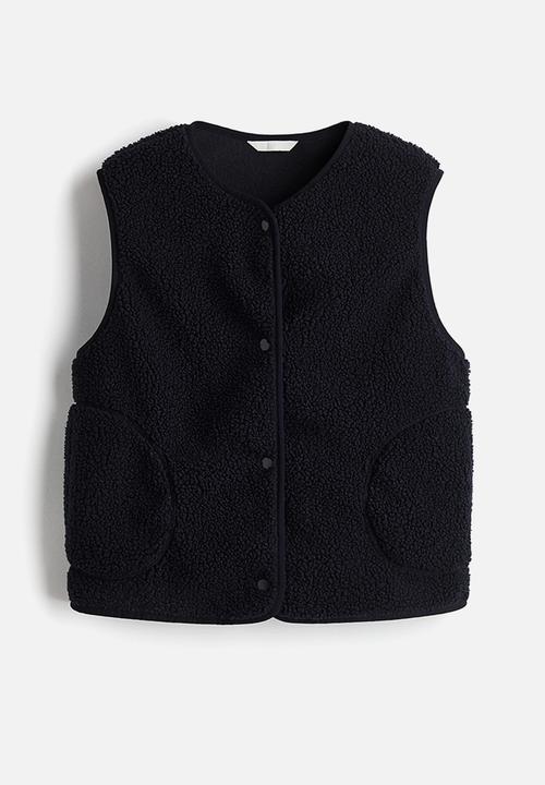 H&M - Teddy gilet - navy blue