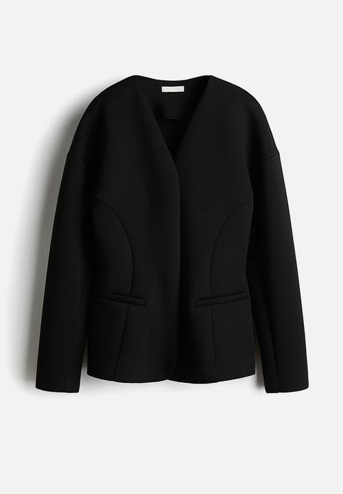 H&M - Scuba blazer - black
