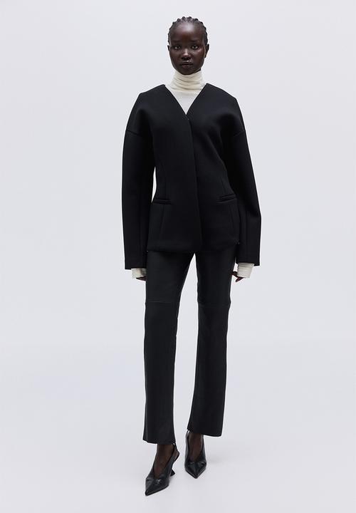 H&M - Scuba blazer - black