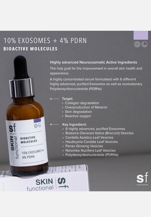SKIN functional - 10%. Exosomes + 4% PDRN Bioactive Molecules Serum - 30ml