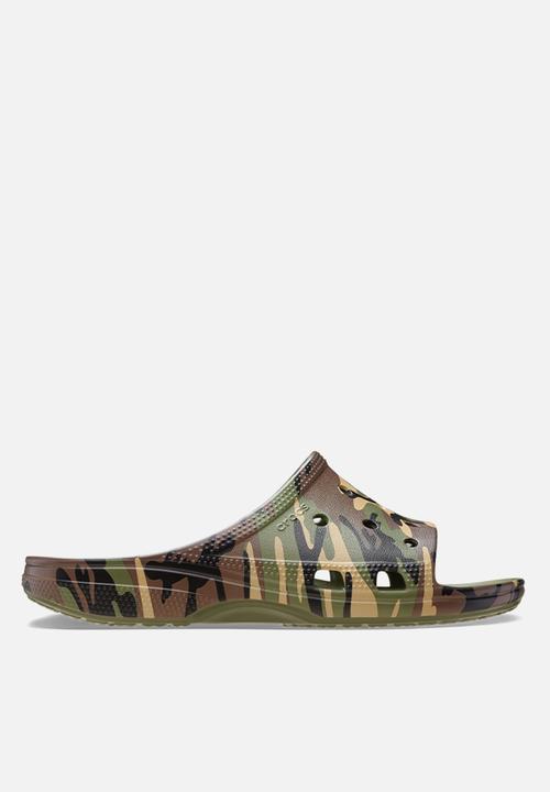 Crocs - Mens Camouflage Slide - Army Green/Multi
