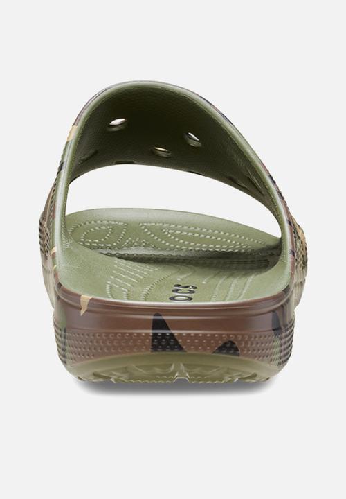 Crocs - Mens Camouflage Slide - Army Green/Multi