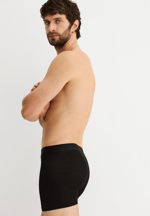 H&M - 3-Pack mid trunks with lycra® - dark green