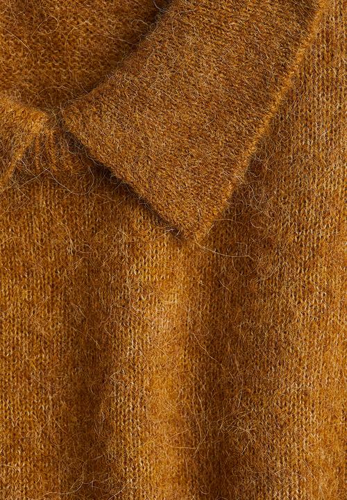 H&M - Collared alpaca-blend jumper - brown