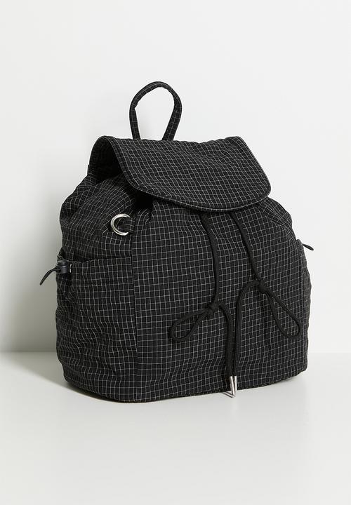 Pop Candy - Pouch-style backpack - black/check