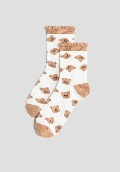 H&M - 7-Pack socks - white/bears 
