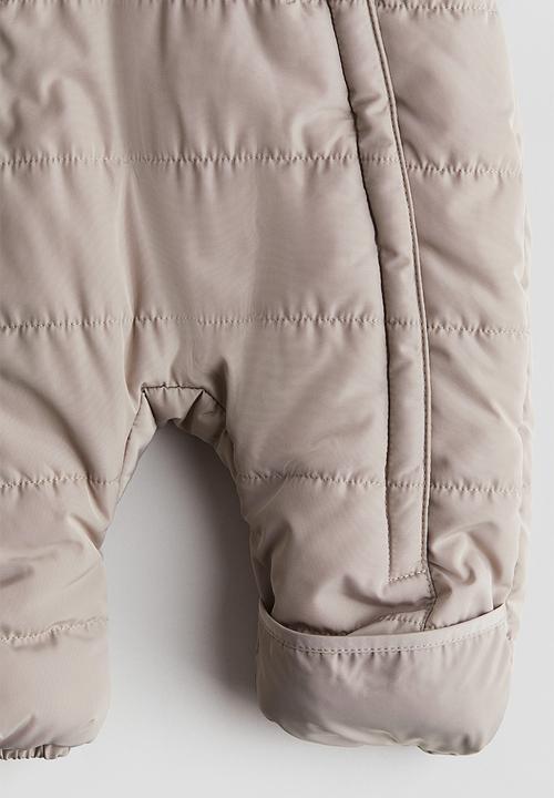 H&M - Padded all-in-one suit - greige