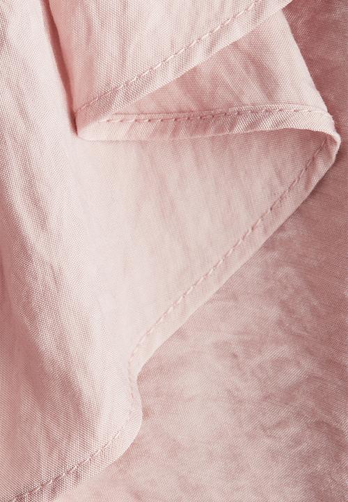 H&M - Flounced blouse - powder pink