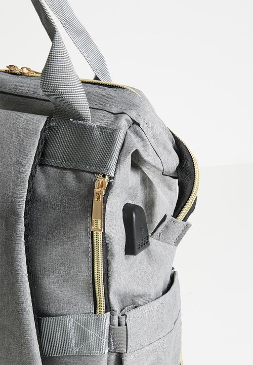 Pop Candy - Diaper bag backpack - grey