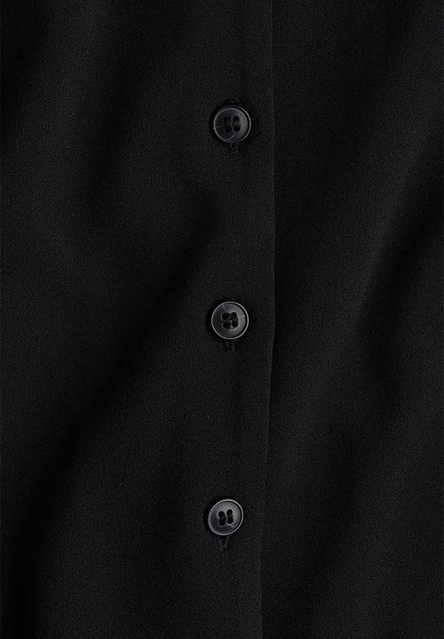H&M - Button-front top - black