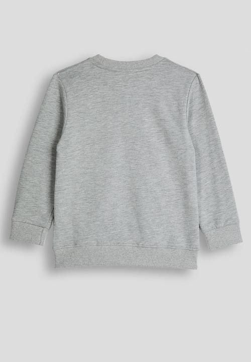 Pop Candy - Sweatshirt with applique slogan - grey/rainbow