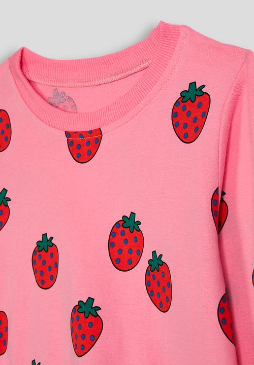 Pop Candy - Sweatshirt - pink/strawberry aop