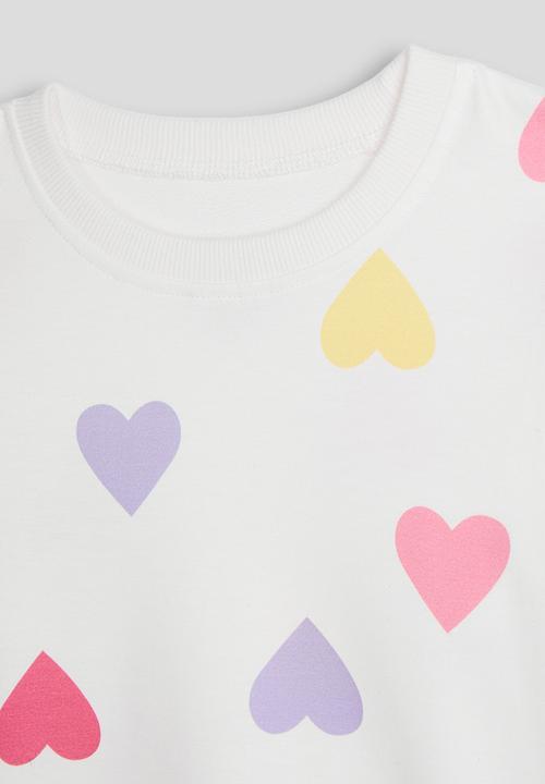 Pop Candy - Sweat top - white/hearts