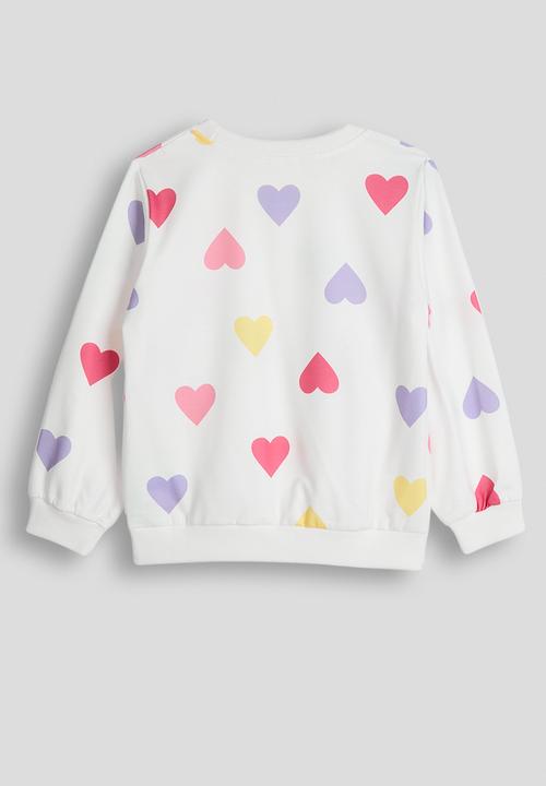 Pop Candy - Sweat top - white/hearts