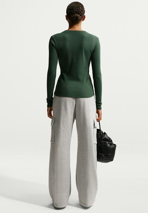 Nike - W Nsw Long Sleeve Tee Rib Tight - Green