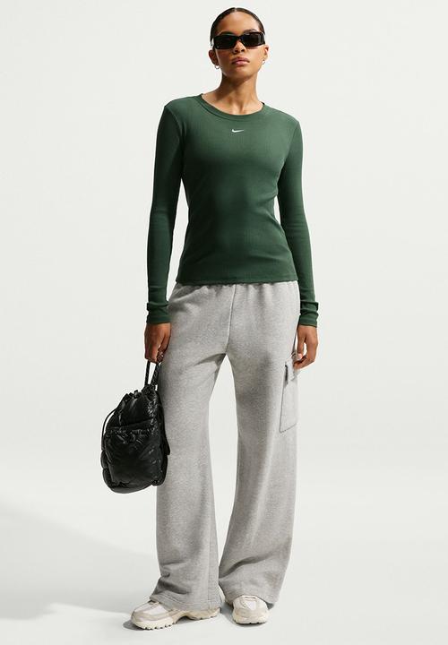 Nike - W Nsw Long Sleeve Tee Rib Tight - Green