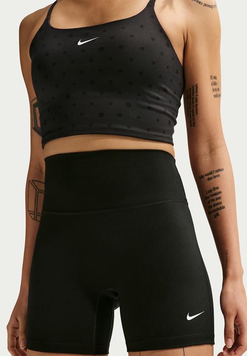 Nike - Nike One Women's High-Waisted 5" Biker Shorts - Black/White