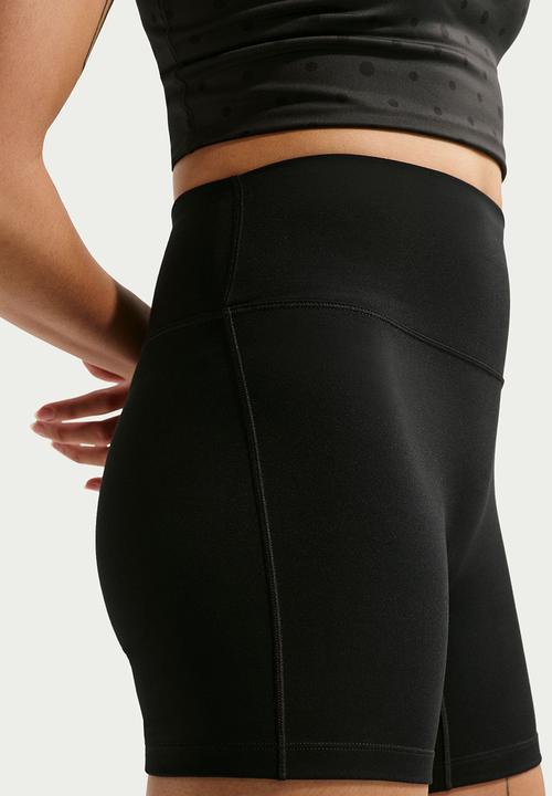 Nike - Nike One Women's High-Waisted 5" Biker Shorts - Black/White