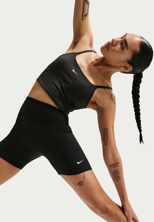 Nike - Nike One Women's High-Waisted 5" Biker Shorts - Black/White