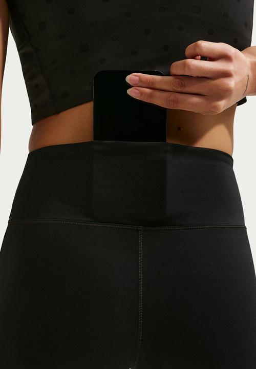 Nike - Nike One Women's High-Waisted 5" Biker Shorts - Black/White