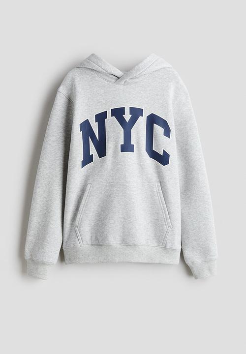 H&M - Hoodie - light grey marl/nyc