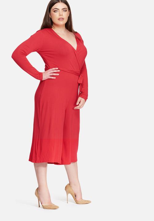 Missguided - Plus size wrap jumpsuit