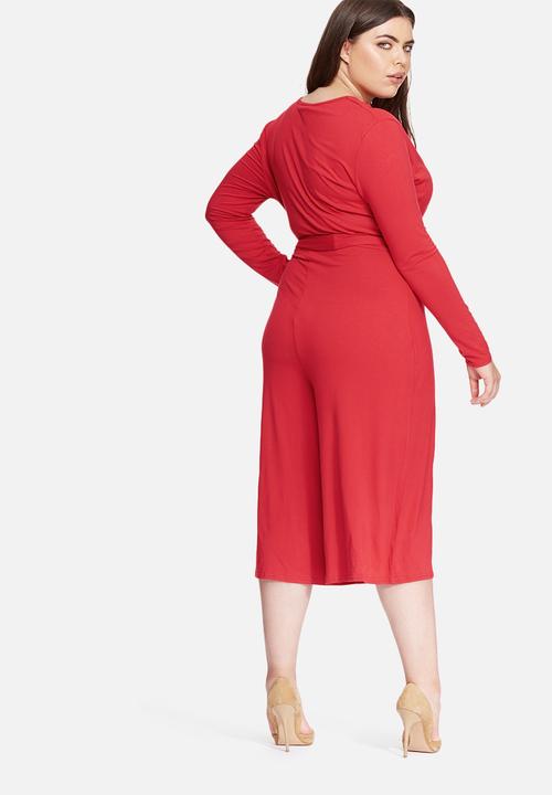 Missguided - Plus size wrap jumpsuit