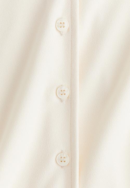H&M - Button-front top - cream
