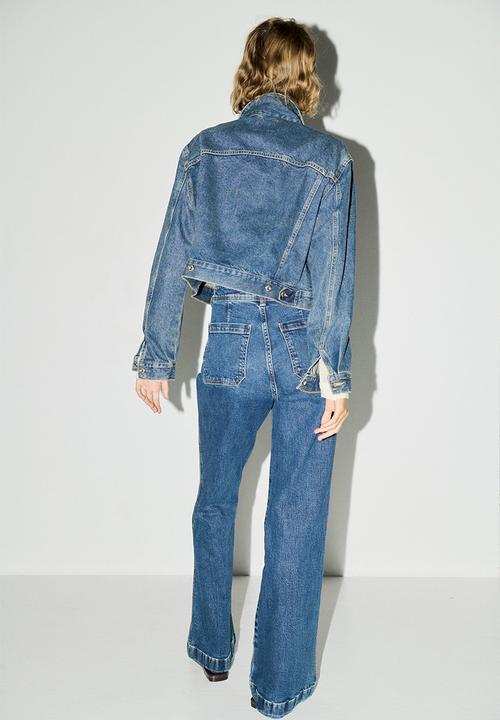 H&M - Flared high jeans - dark denim blue