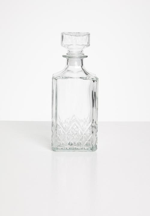 Excellent Houseware - Crista Decanter & Glass Set - Clear
