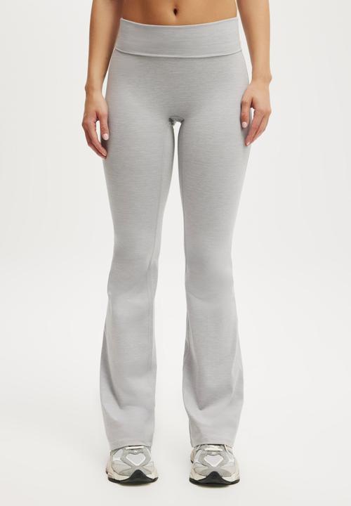 Cotton On - Ultra Soft Roll Over Flare - Light Grey Marle