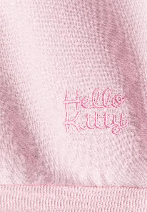 H&M - Motif-detail sweatshirt - light pink/hello kitty