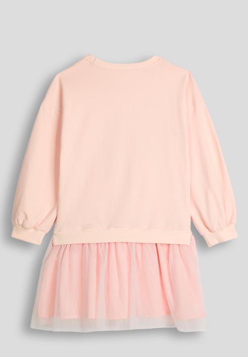 Pop Candy - Tulle bottom sweater dress - pink/bunnies