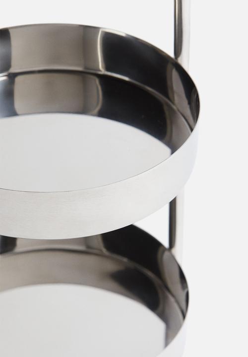 H&M - Two-tiered tray - silver-coloured