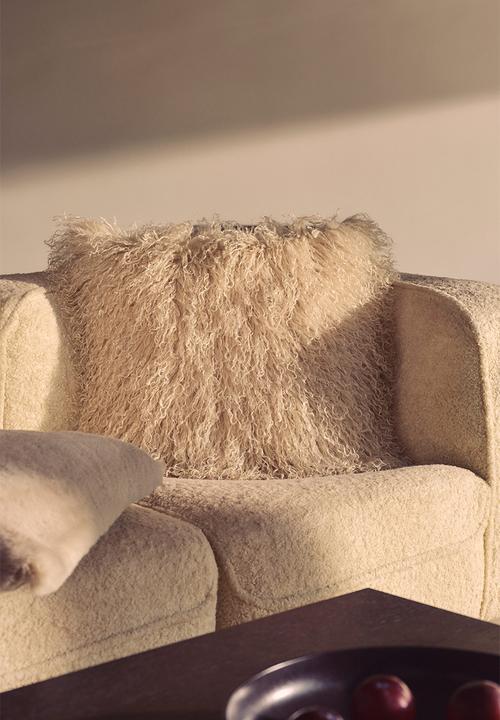 H&M - Fluffy cushion cover - beige