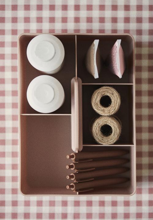 Desk organiser - dusty pink
