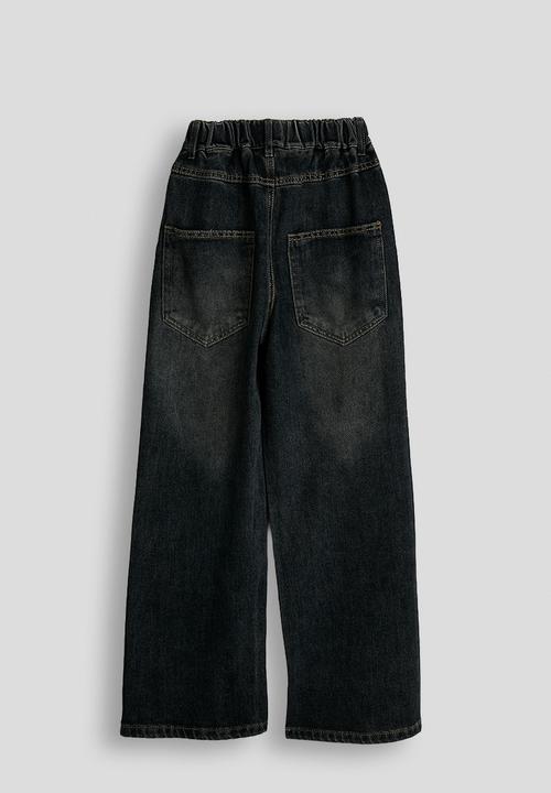 Pop Candy - Wide leg denim jeans - dark grey