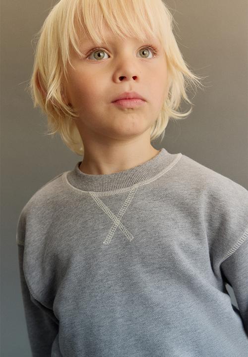 H&M - Cotton sweatshirt - light grey marl 