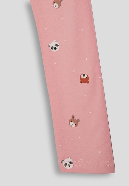 Pop Candy - Leggings - medium pink/bow aop