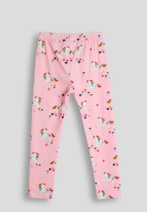 Pop Candy - Aop leggings - light pink/unicorns