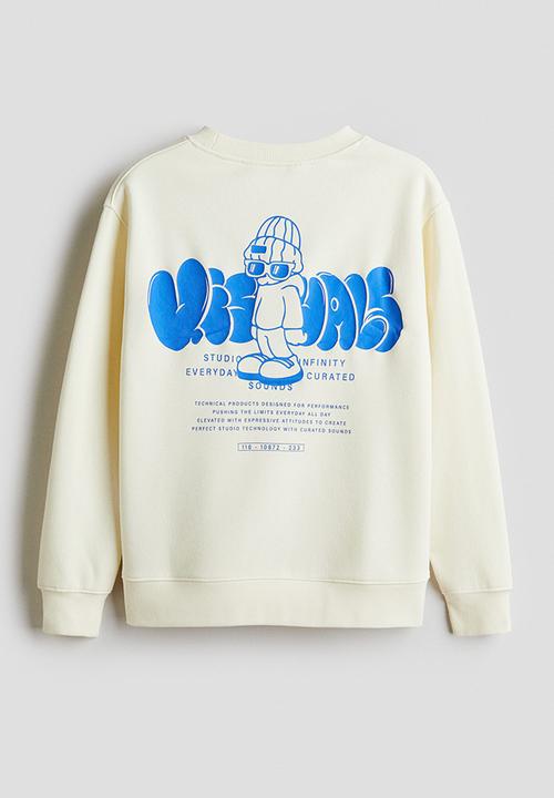 H&M - Print-motif sweatshirt - cream/visuals