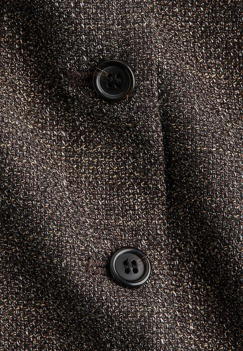 H&M - Long waistcoat - dark brown marl 