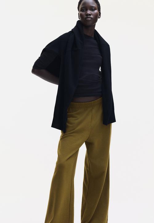 H&M - Sweatpants - khaki green