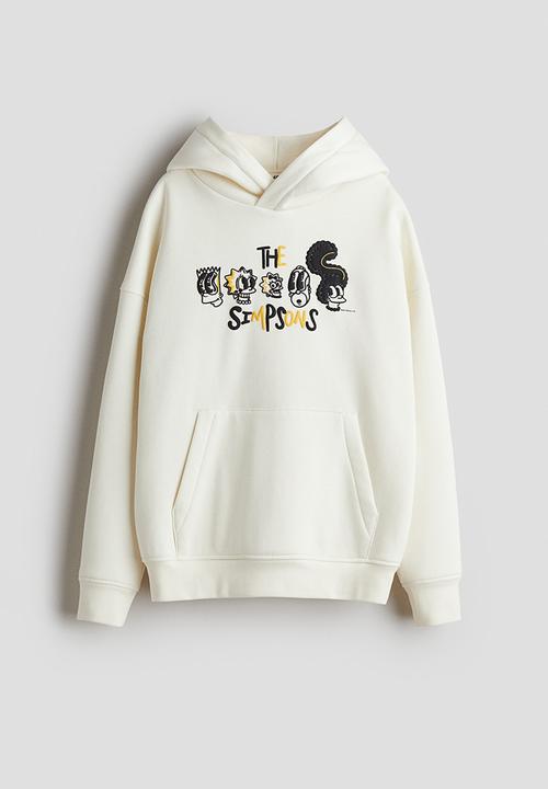 Printed hoodie - cream/the simpsons - 1296488018
