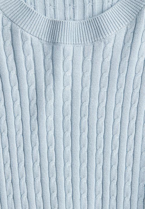 H&M - Cable-knit jumper - light blue