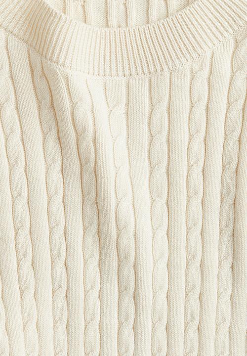 H&M - Cable-knit jumper - cream