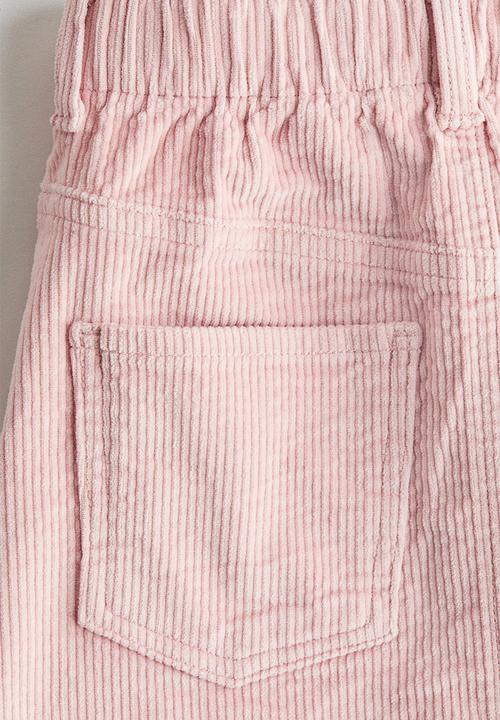 H&M - Corduroy skirt - pink