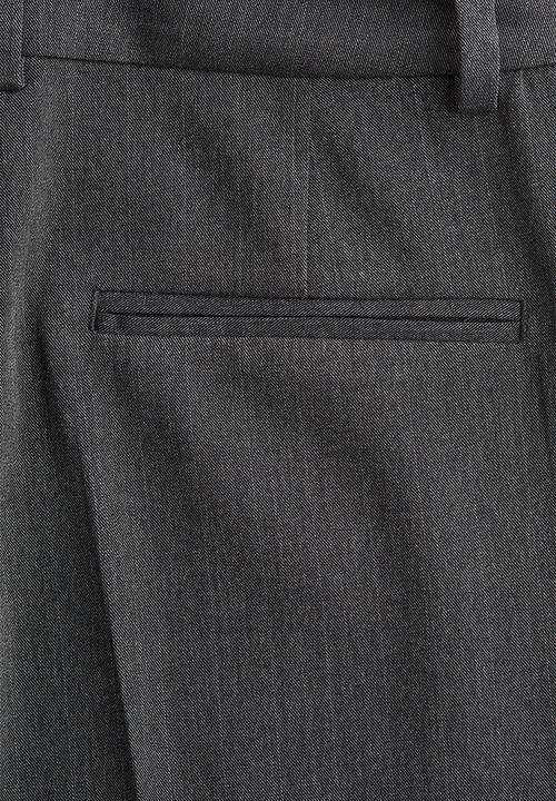 H&M - Straight trousers - dark grey marl pinstriped