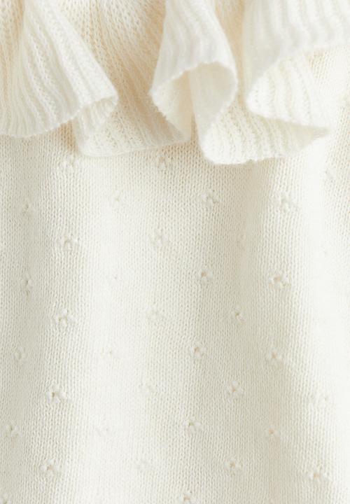 H&M - 2-Piece pointelle-knit set - white