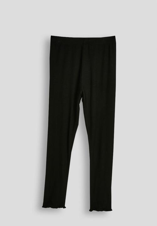 Pop Candy - Tulle bow applique sweat top & leggings - barley/black